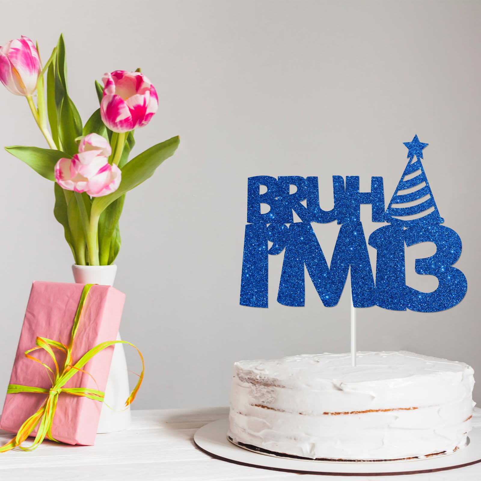 Beautiful Backdrop Happy 13th Birthday Backdrop For Boys Girls Official Teenager Photography Background Blue White 13 Year Old Birthday Party Banner Deco - View #7