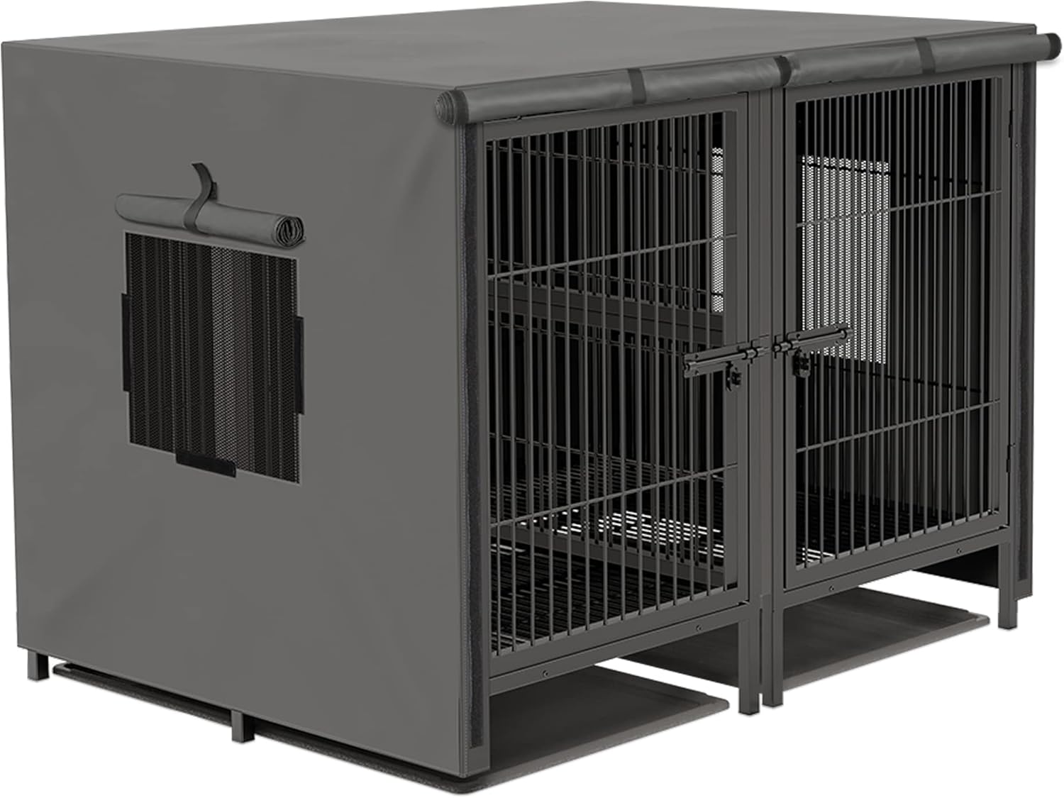 Heavy Duty Metal Dog Crate 52inch Jumbo Kennels Crates