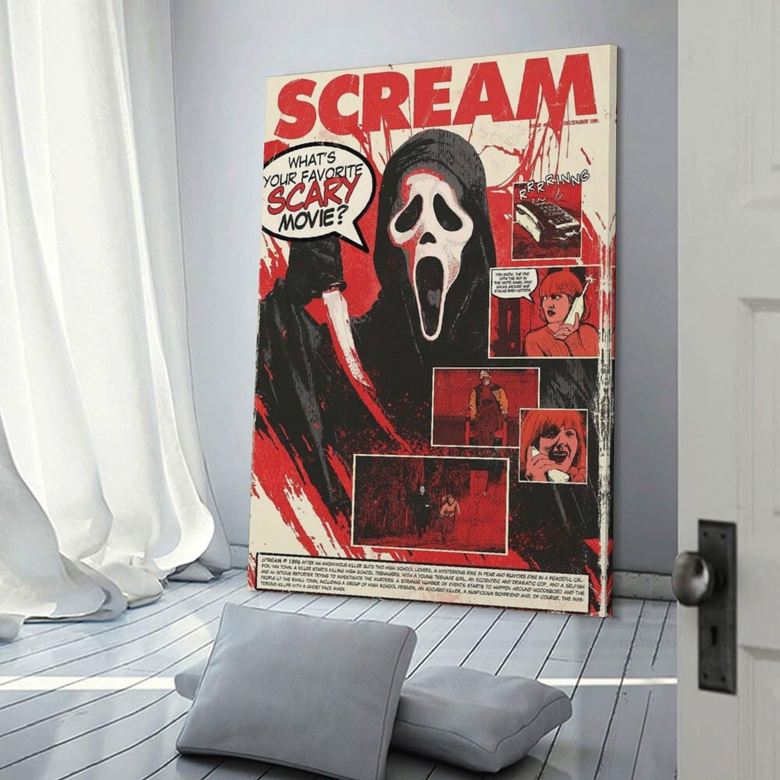 Amazon.co.jp: SCREAMスクリームポスター ホラー映画ポスター