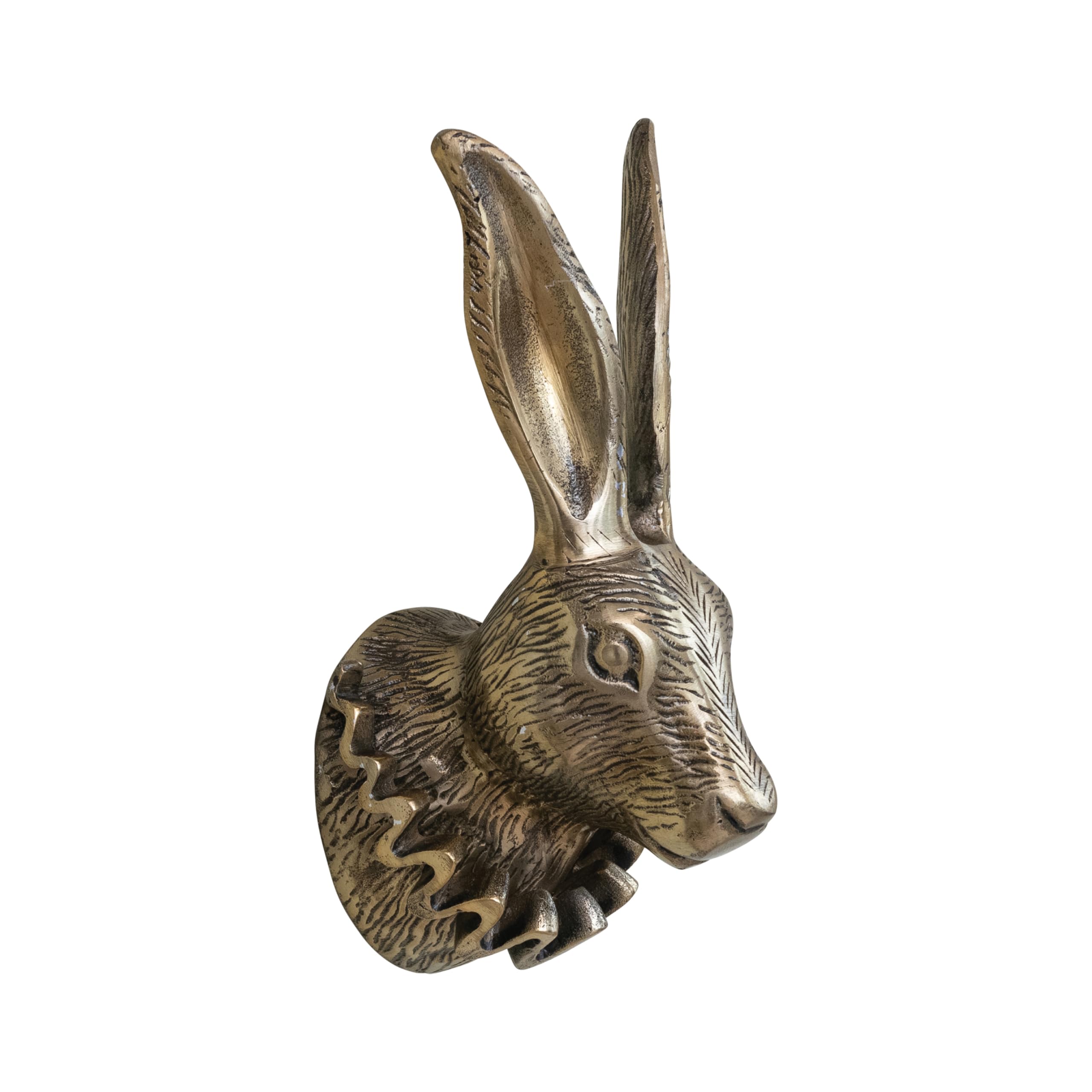 Amazon.com: Creative Co-Op Cast Aluminum Rabbit Head with Ruff
