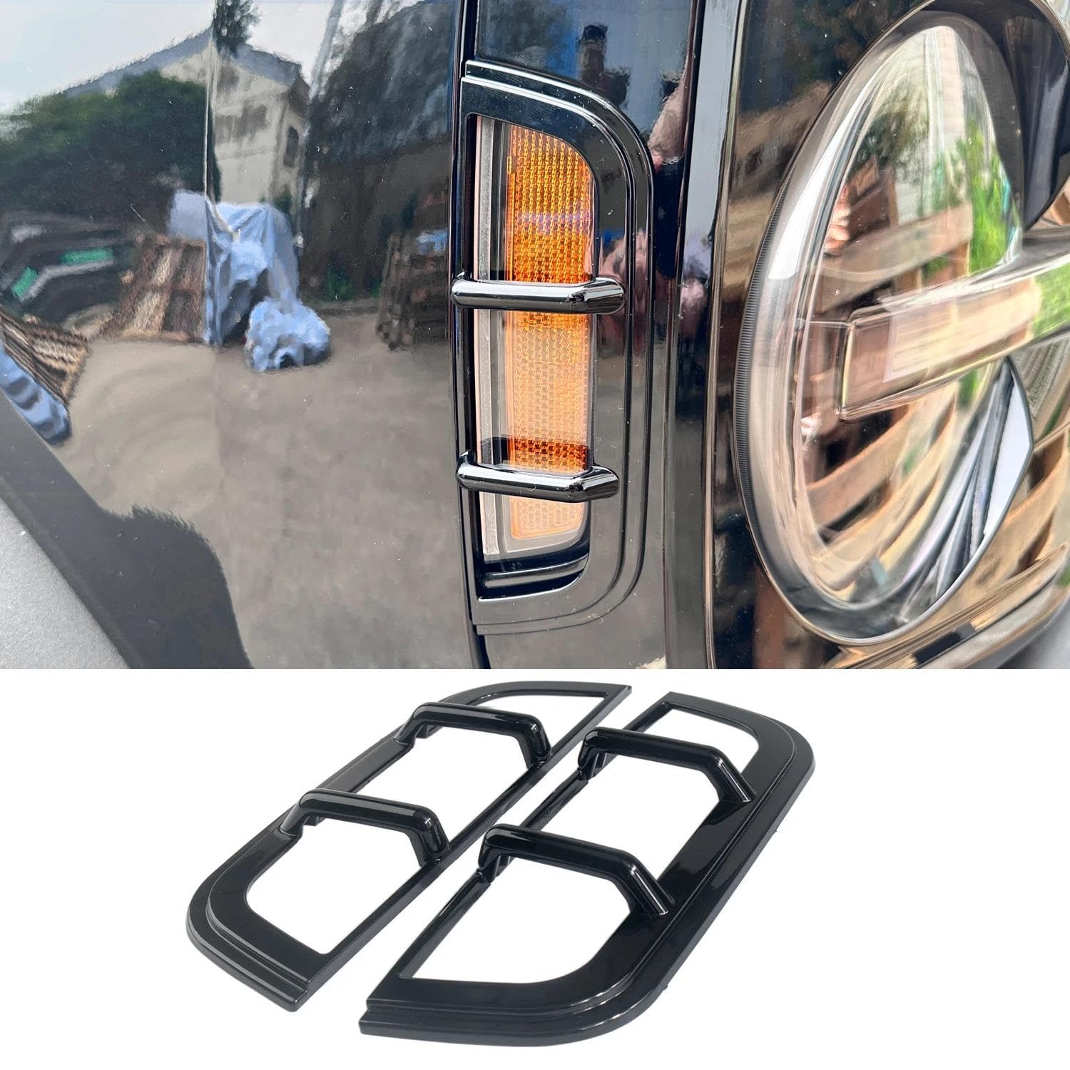 Feu Arrire Carcasse Couvercle De Protection Lampe À Sourcils Décoration Feu Arrière Voiture Roue Phare Avant Pour Ford Pour Bronco Arrire Feu Arrire