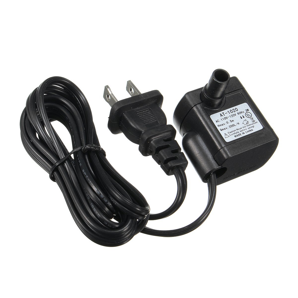 Pompe à eau submersible aquarium fontaine d'air poissons étang AC 110V 3W