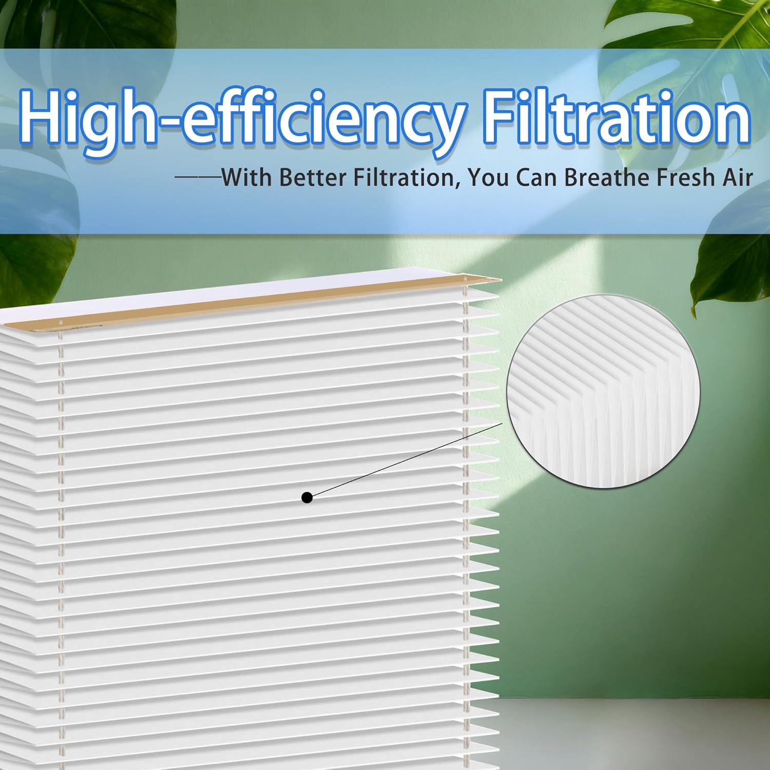 2 Pack 401 Replacement Furnace Pleated Filter | Compatible with AprilAire 2400 & Space-Gard 2400 Whole-House Air Purifiers | MERV 10, 16" x 25" x 6"