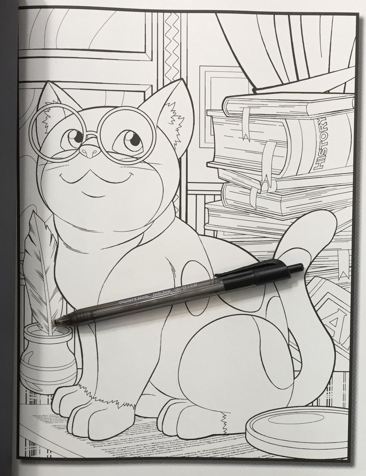 25 Unique Sweet and Cute Cat Designs (with an extra copy of each) – printed one side of the page