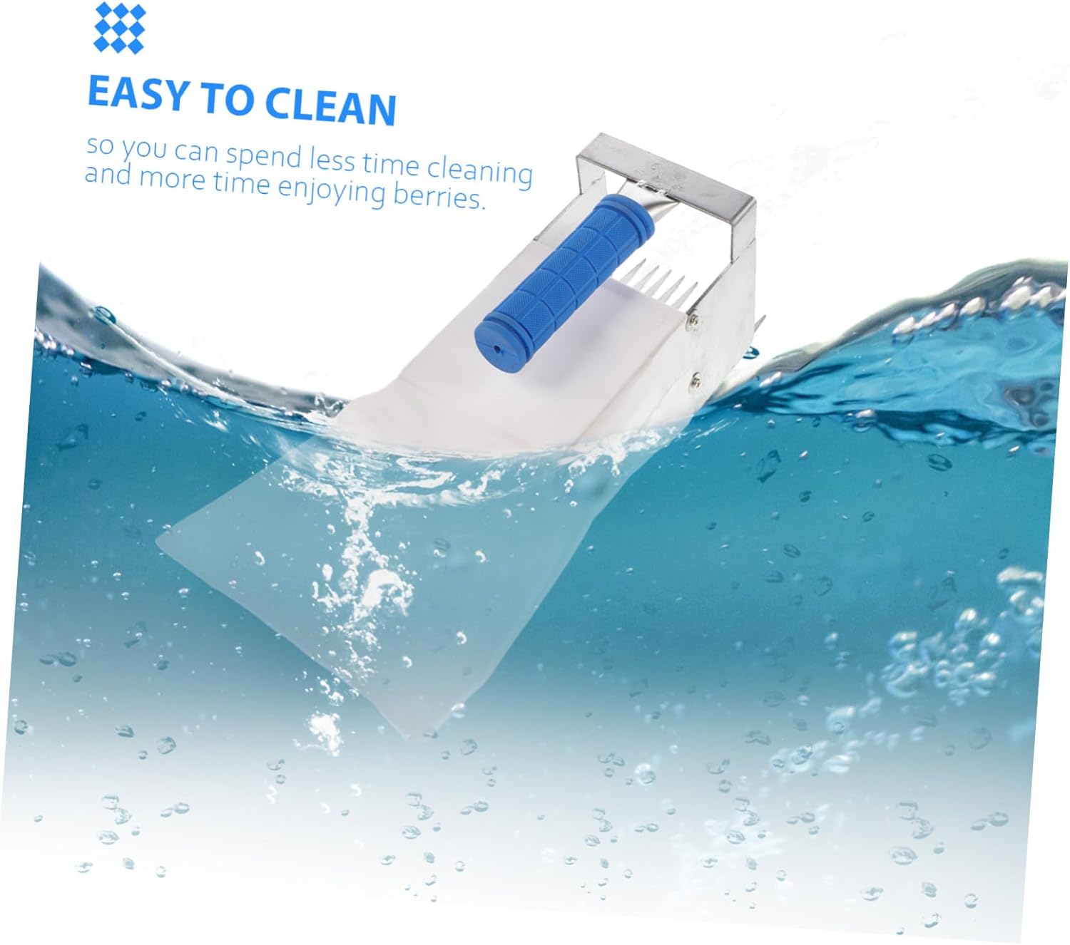 Berry Picker Tool with Handle Durable Rake for Blueberries and Fruits Gentle Harvesting Without Damage Comfortable Grip for All Ages Garden Tool for Efficient