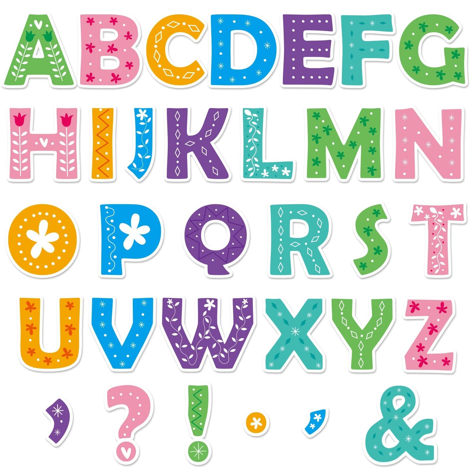 amazon-com-150-pcs-large-7-bulletin-board-letters-set-spring-easter-classroom-alphabet-cutout-letter-for-bulletin-board-display-home-school-a-great-helper-to-inspire-students-learning-interest-office-products for Free Printable Alphabet Letters For Bulletin Boards Amazon.com: 150 PCS Large 7
