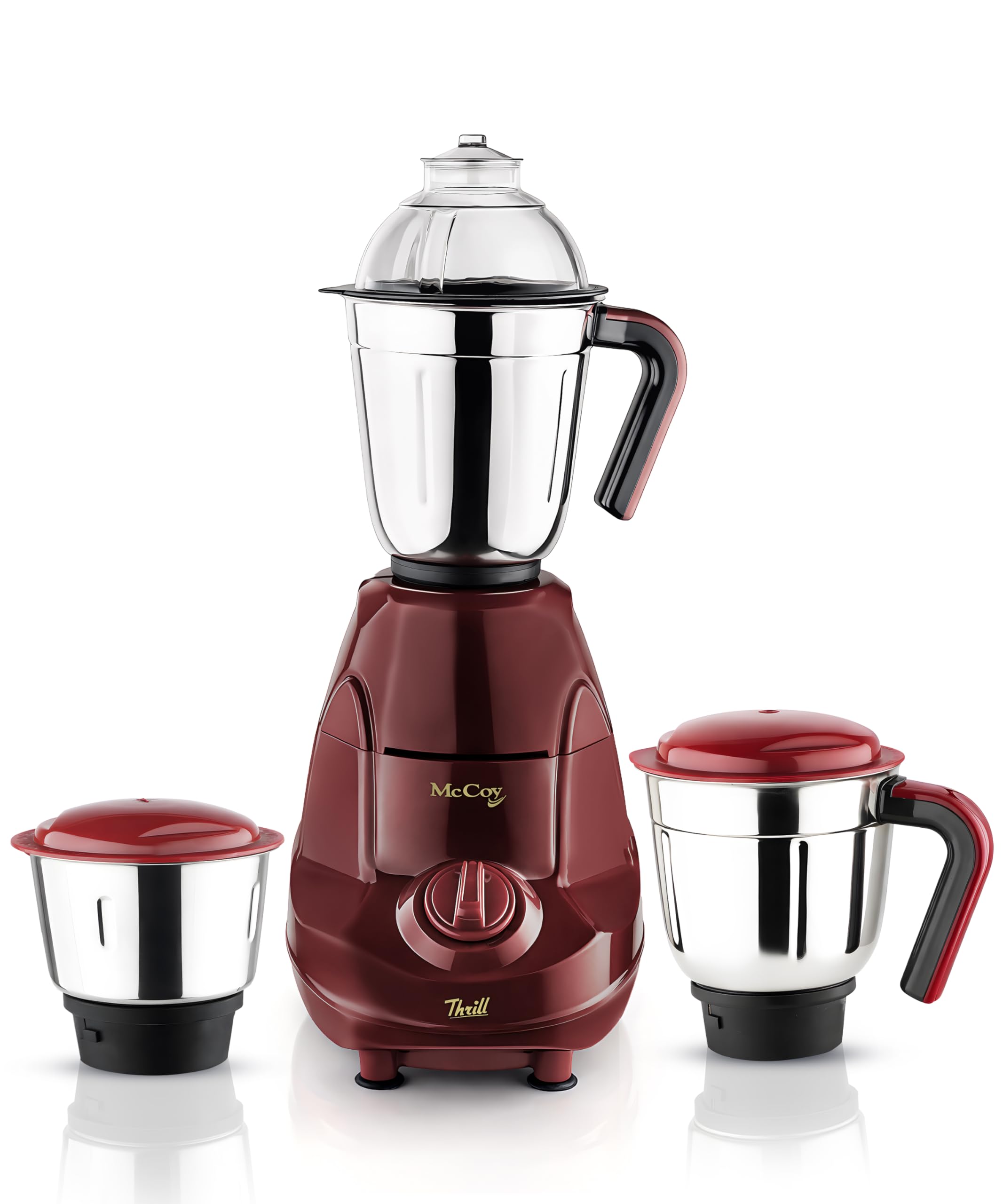 McCoy Thrill Mixer Grinder, 750 Watts, 3 Jars, Maroon-image-22
