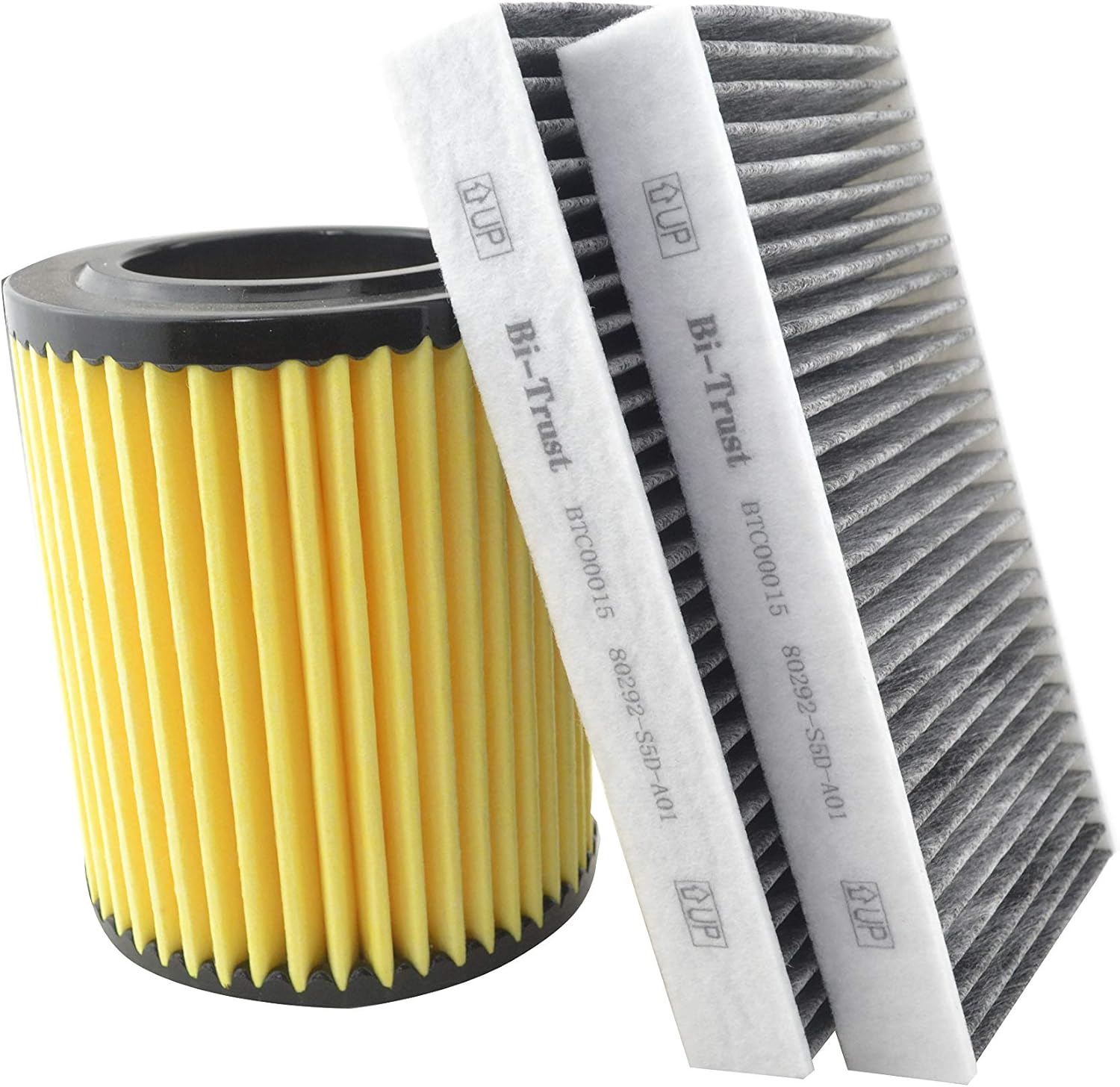 Engine Cabin Air Filter Kit,Replacement for Fram CA9493 CF10135,Compatible with Acura Csx/Rsx,Honda Civic/Cr-V/Element,2-Pack
