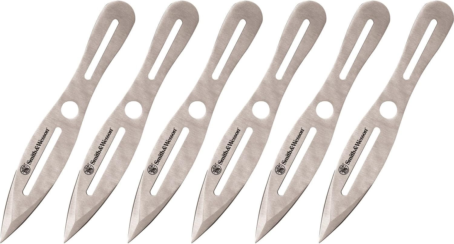 Bullseye Throwing Products with Full Tang Stainless Steel Design and Protective Nylon Sheaths for Recreation and Competition