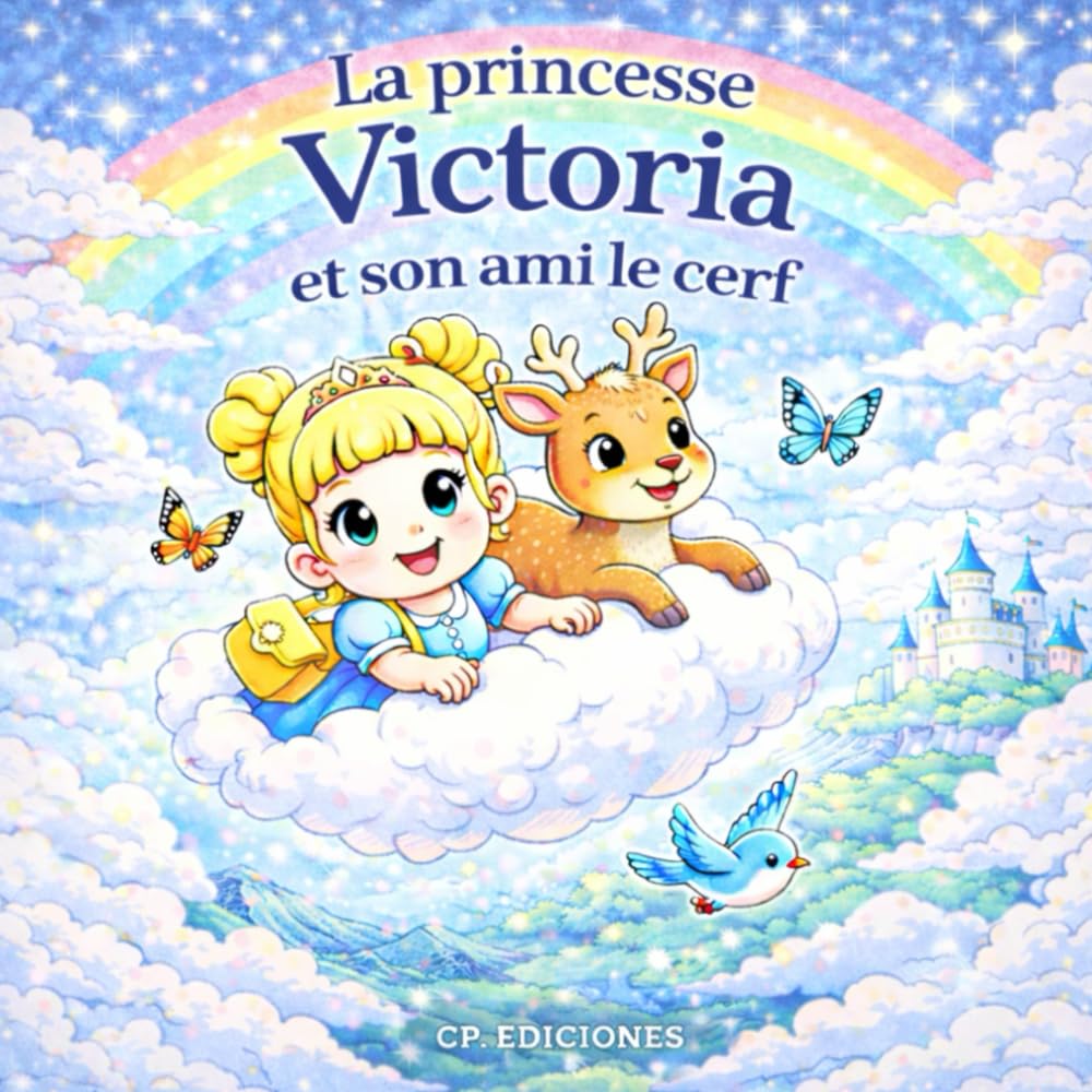 La princesse Victoria et son ami le Cerf: livre de coloriage (Princesses Magiques – Livres de Coloriage)
