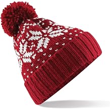 Beechfield B456 Fair Isle Snowstar Beanie