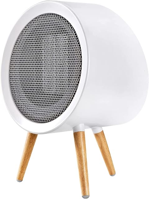 GAIATOP Electric Heaters, 1000W Fast Heating Plug In Heater, Low Energy Silent Fan Heater, 3-Mode 2-Speed PTC Ceramic Heater, Overheating & 45° Tip-Over Protection Portable Heaters for Home Office