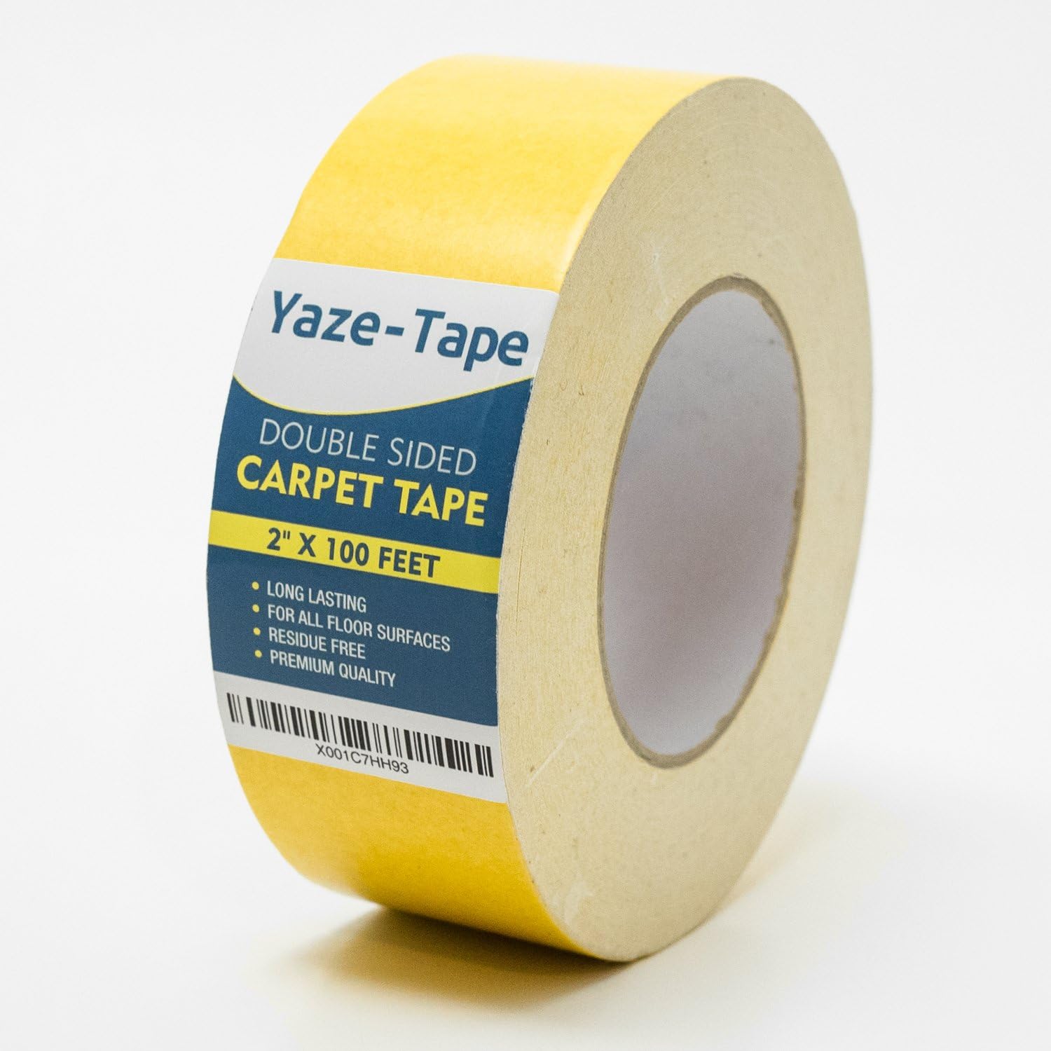 Carpet Tape With Double Sided Adhesive Tape For Rugs, Mats And Pads - 100ft Roll - Indoor Anti-Slip Gripper For All Floor Surfaces, Long-Lasting Residue Free Sticking Tape - Long, Sticky And Strong