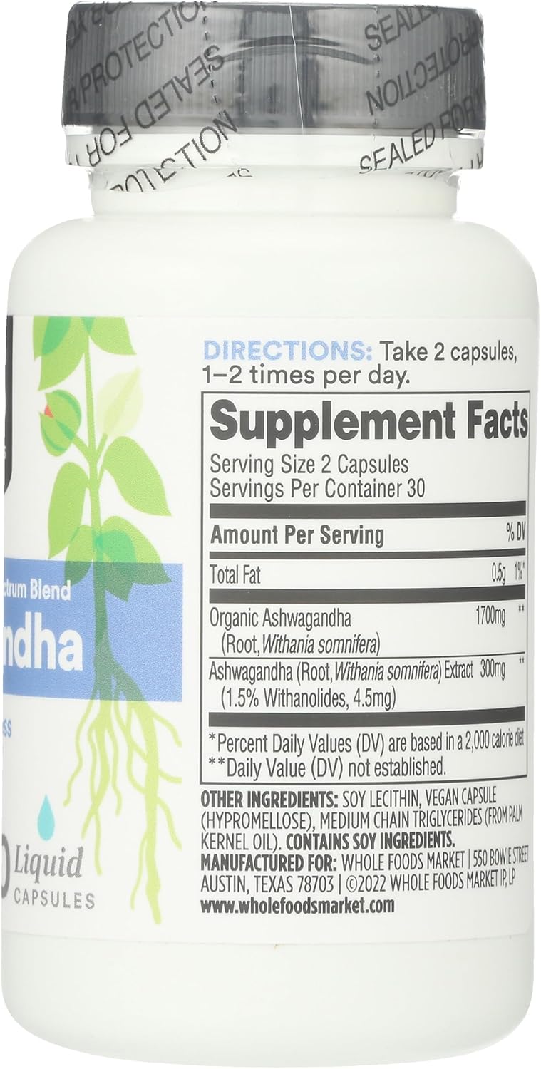 365 by Whole Foods Market, Ashwagandha, 60 Count - Image 6