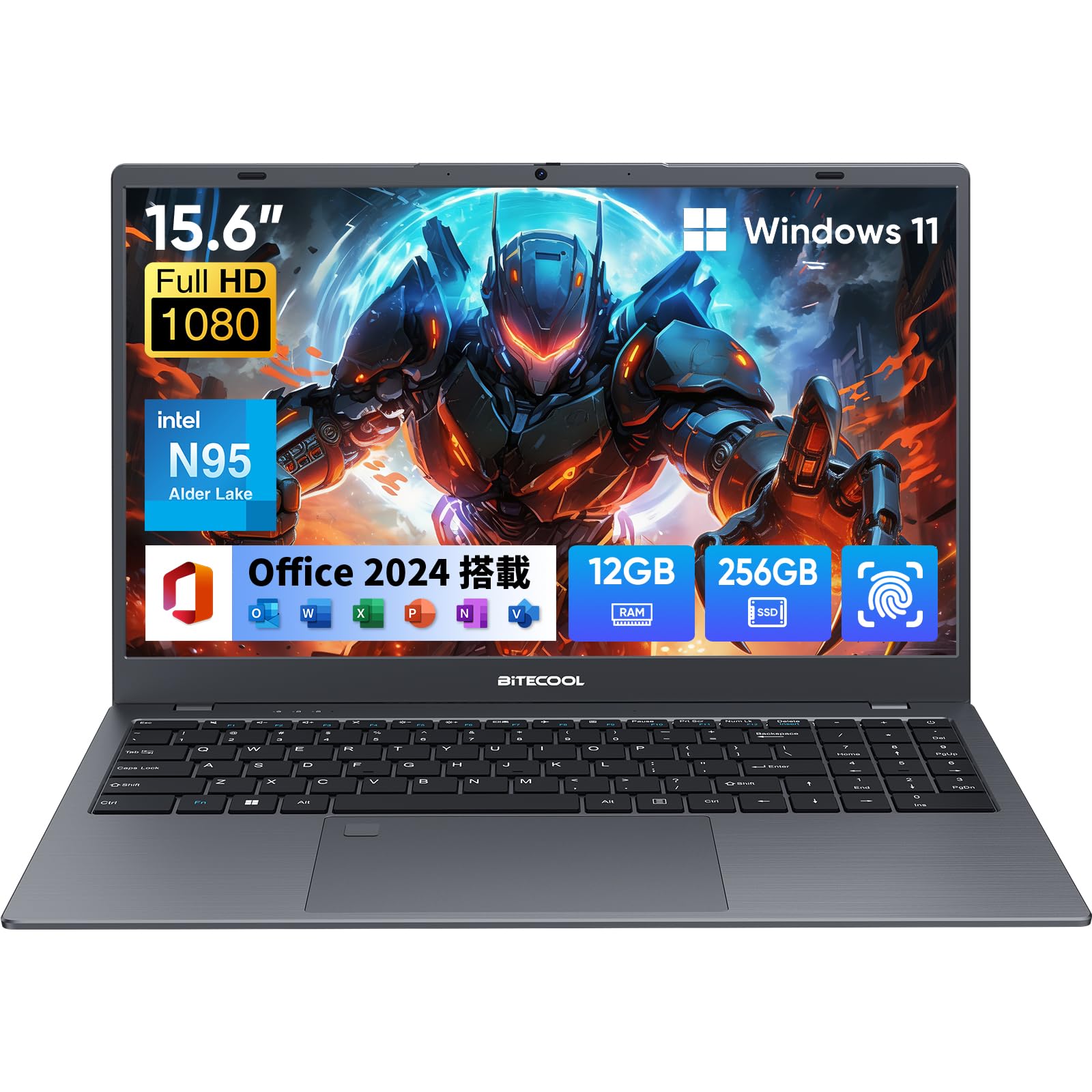 Amazon.co.jp: ノートパソコン N95 プロセッサーノートPC 15.6インチ