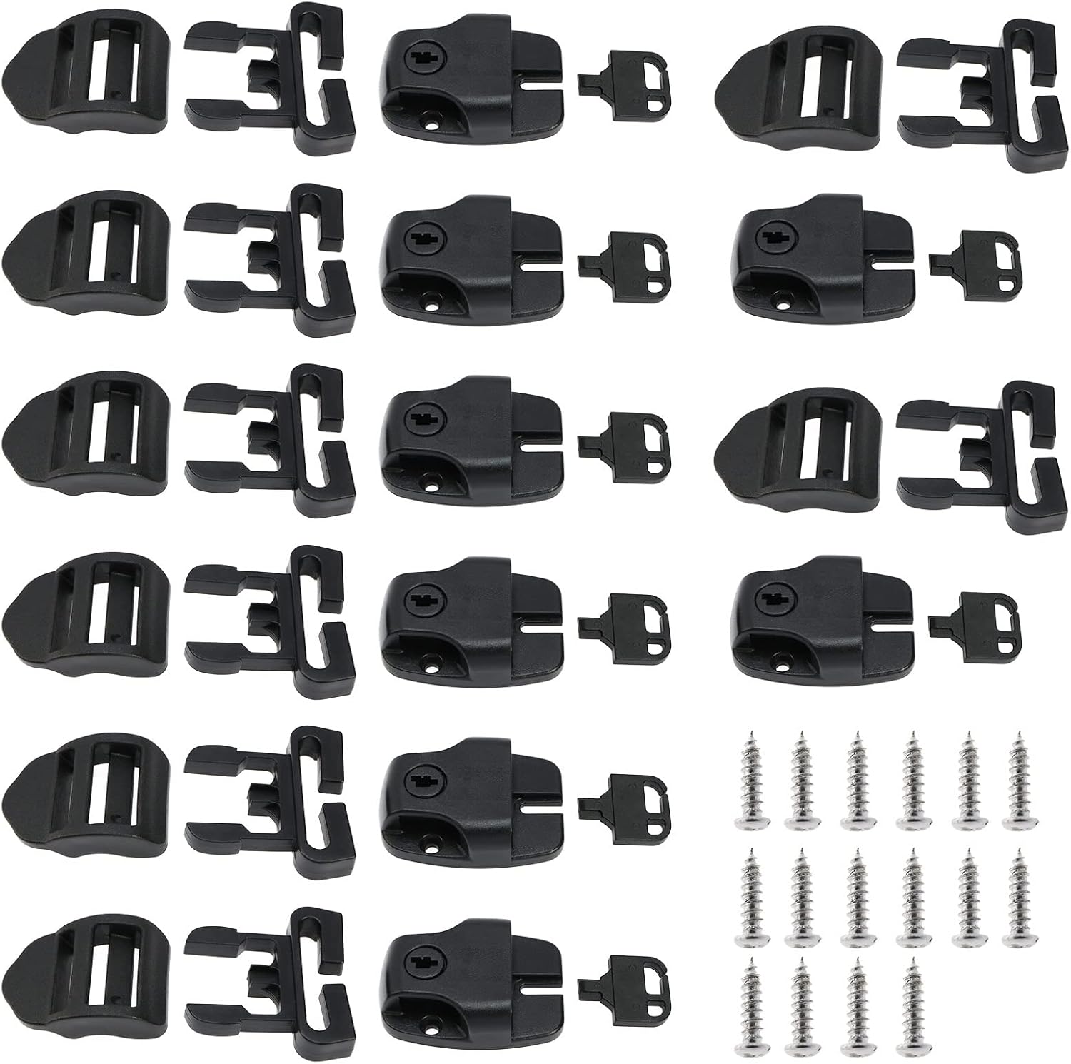 EMSea 8 Sets Spa Hot Tub Cover Clips Replacement Latches Clip Lock with