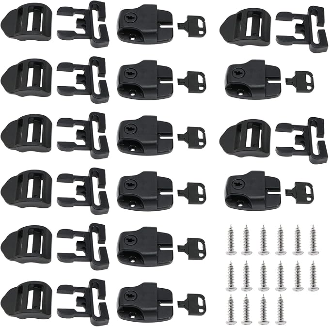 EMSea 8 Sets Spa Hot Tub Cover Clips Replacement Latches Clip Lock with