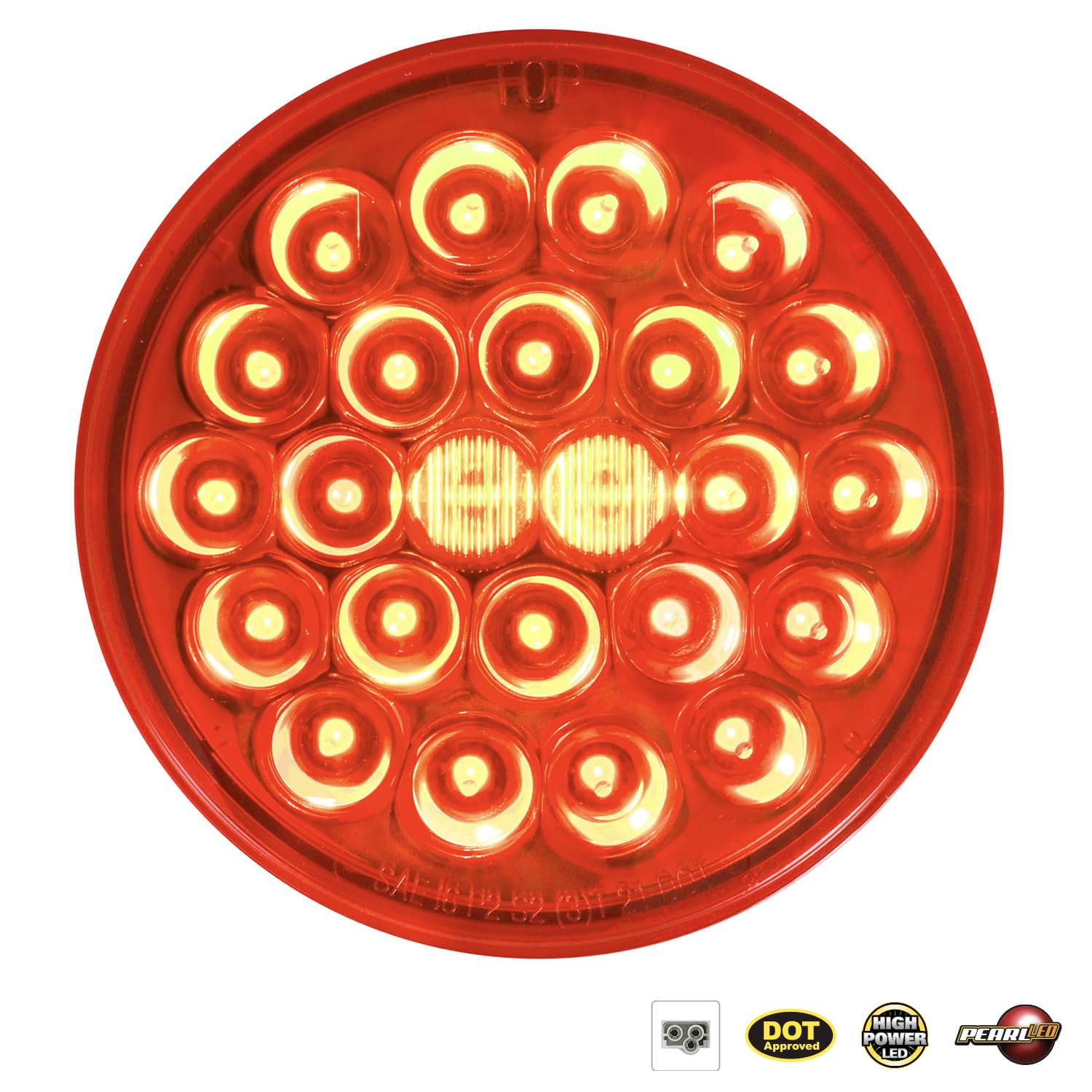 GG Grand General 77602 4 inches Pearl Red/Red with 24 SMD LED Sealed Light