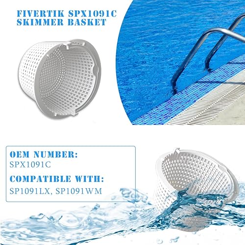 Miniatura 3 de SPX1091C Cesta con mango de repuesto para Hayward Automatic Skimmers SP1091LX, SP1091WM