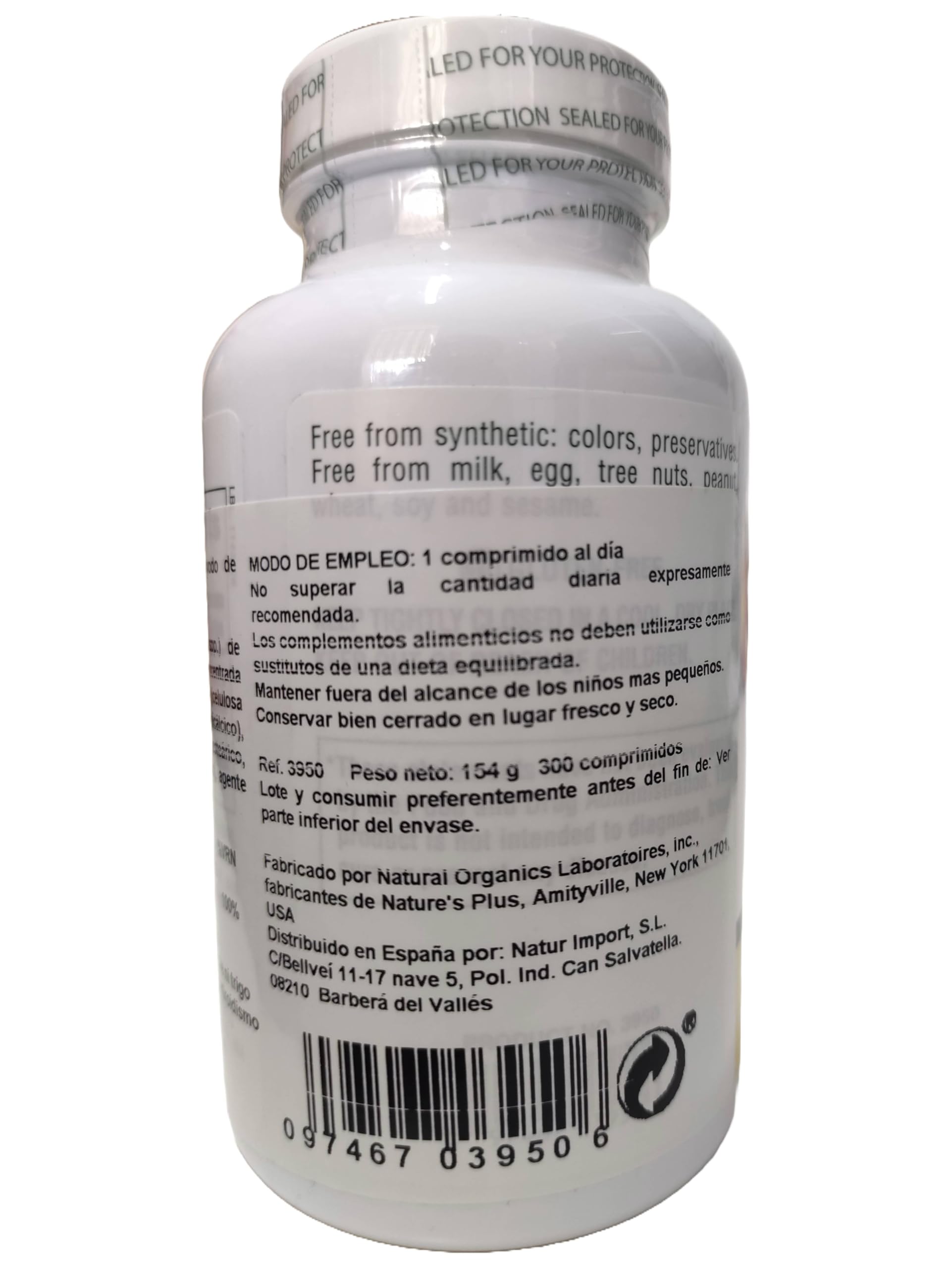 Kelp 300 Comprimidos | Alga Marina Rica en Yodo | Apoyo para Metabolismo y Energía | Suplemento Natural