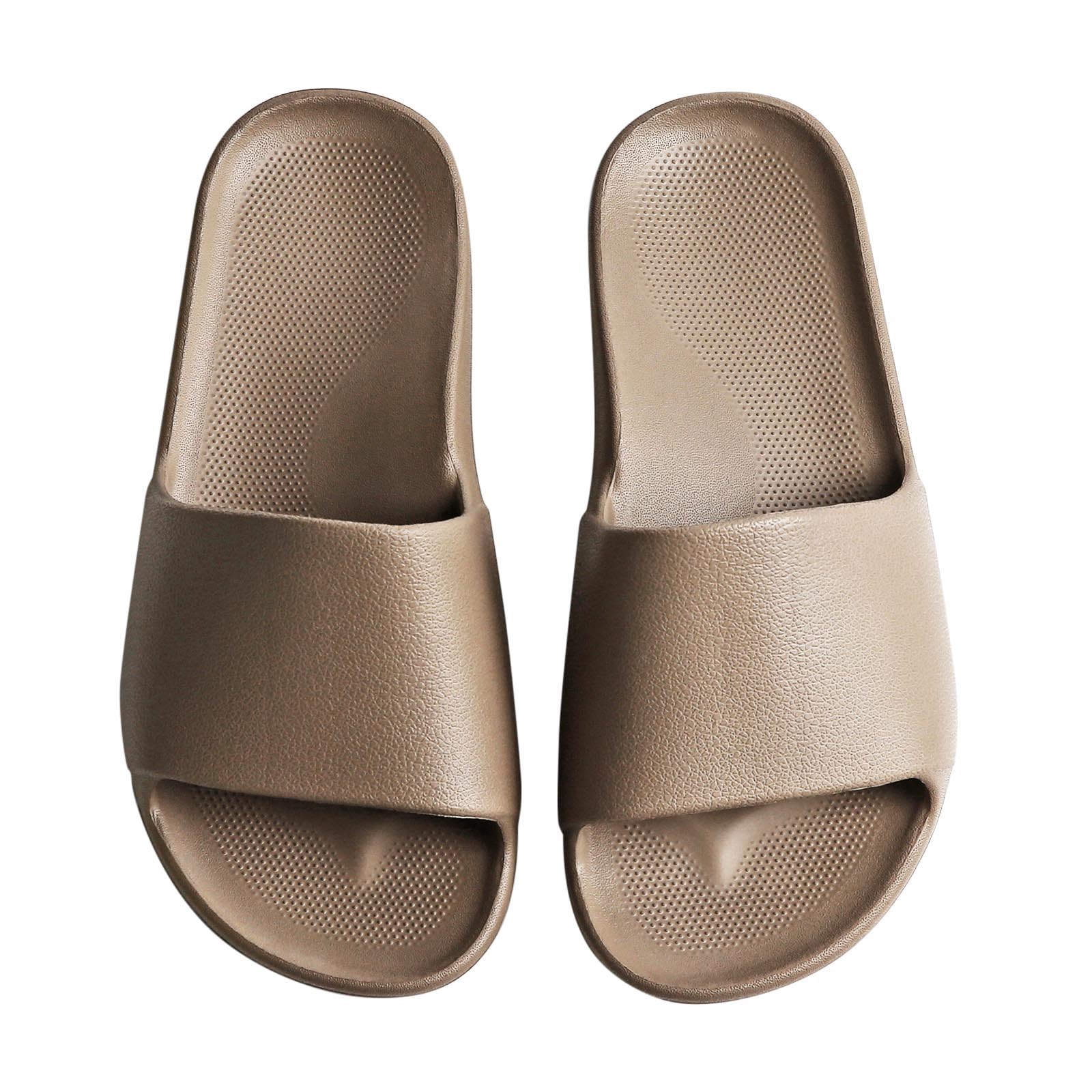 VIVASUN Badeschuhe für Damen Hausschuhe Sommer Wasserfest Badelatschen Fußgewölbestütze Slies 100% Plastikfrei,rutschfest Schlappen Stoßdämpfend Badeschlappen