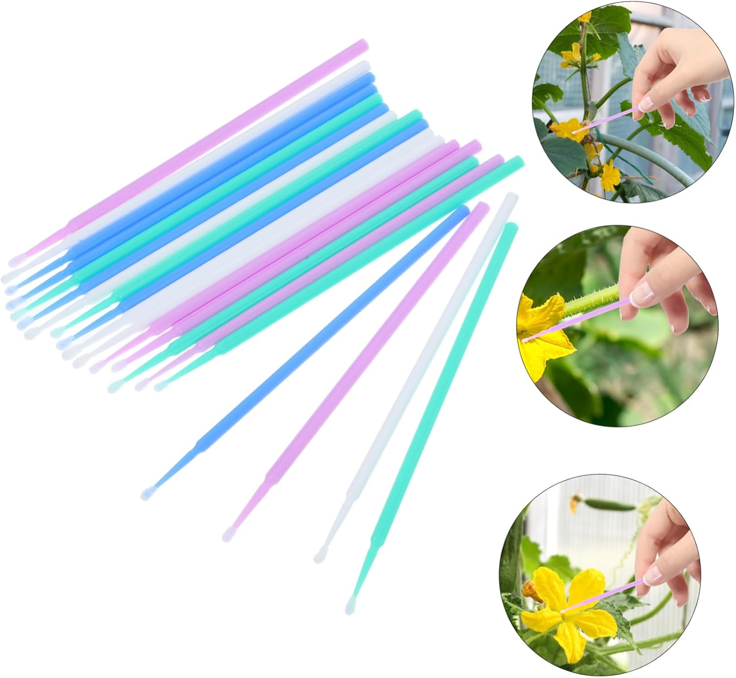 20pcs Handheld Pollinator Tool for Vegetable and Flower Pollination Efficient Garden Accessory for Crop Yield Improvement Multi Herb and Plant Pollinator Brush image 2