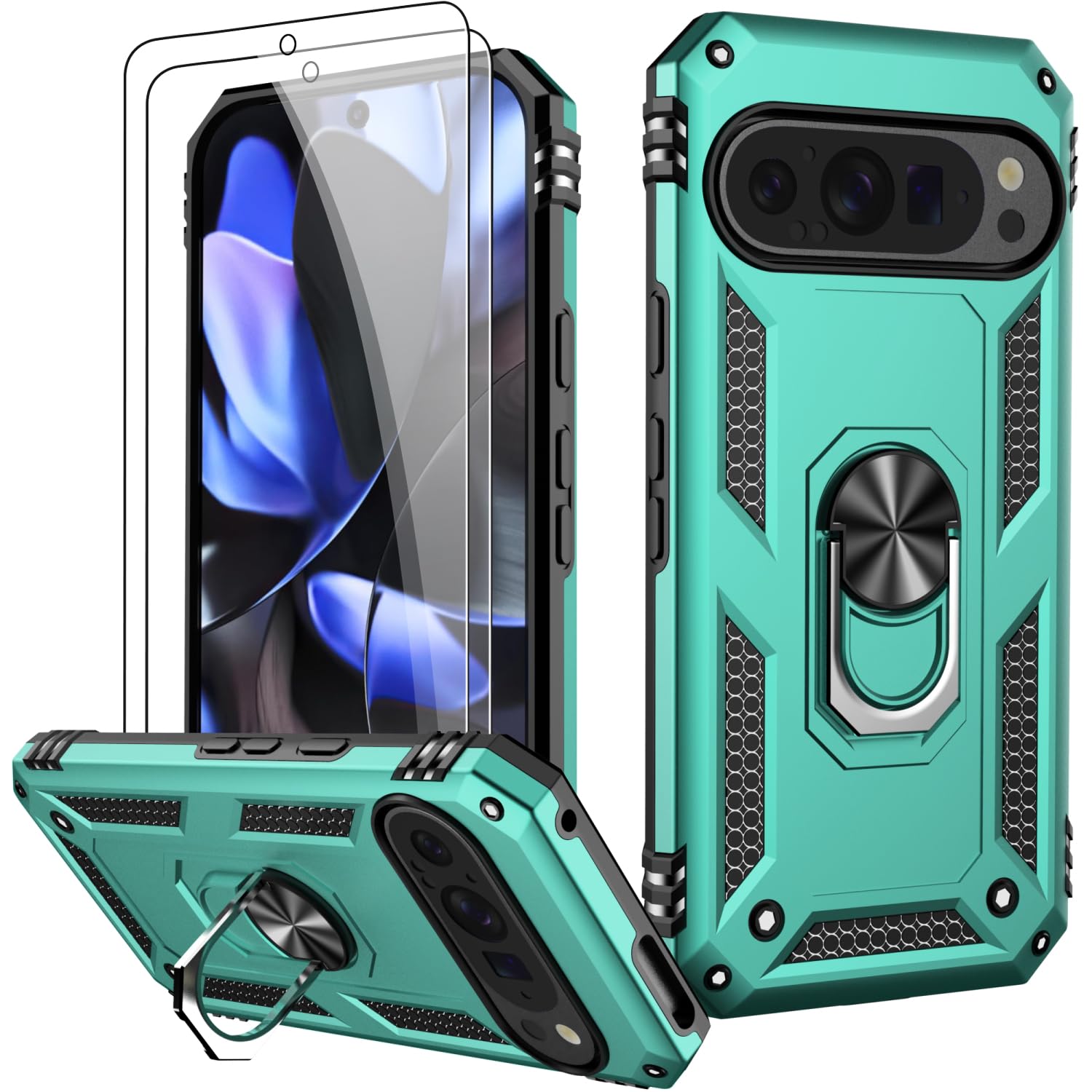 LUMARKE for Google Pixel 9 Pro XL Case with Screen Protector,Pass 16ft. Drop Tested Military Grade Protective Phone Cover ...