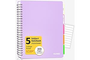 SUNEE 5 Subject Notebook: Unparalleled Organization for College and Beyond