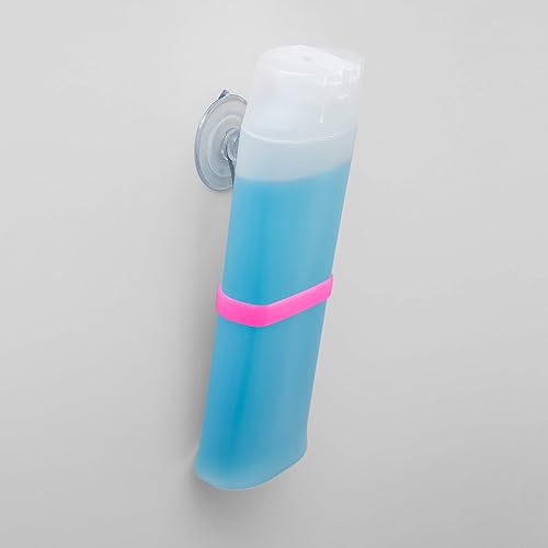 Miniatura 3 de Shower Bandit Organizador de ducha para pared con ventosa de ducha y gancho a prueba de óxido, para colgar botellas de champúacondicionador en