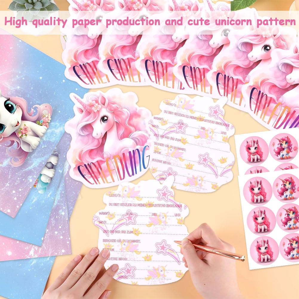 Biglietti Invito Settimo Compleanno Biglietti D'Invito 7° Compleanno - Set Da 12 Con Buste, Motivo Tre Cavalli, Perfetti Per Feste Bambini Inviti Personalizzabili Per Feste