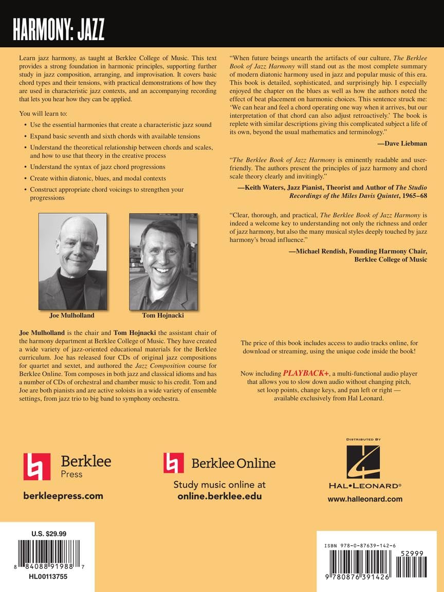 BERKLEE BOOK OF JAZZ HARMONY [Lingua inglese]