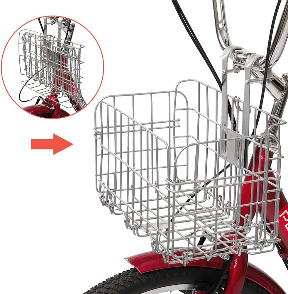 PEXMOR Adult Tricycle 7 Speed, 24/26 Inch 3 Wheel Bikes Tricycle for Adults, Adult Trike for Women/Men/Seniors, Three Wheel Cruiser Bike w/Folding Front & Rear Basket for Shopping/Recreation/Picnic
