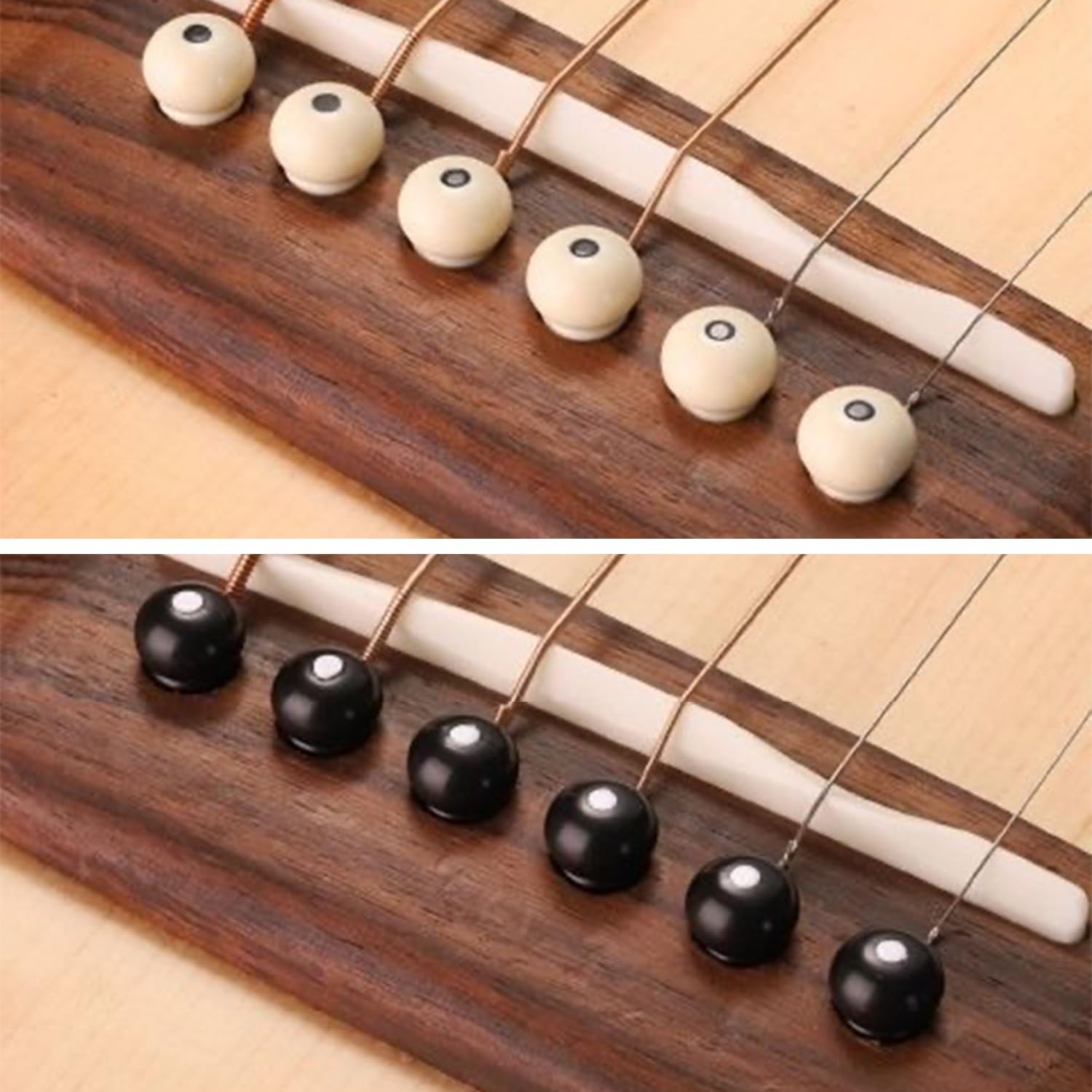 Kit 24 Piroli E 2 Estrattori Per Chitarra Acustica – Perni Ponte Resistenti, Suono Stabile E Montaggio Facile