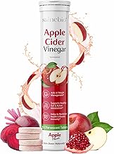 Appetite Suppressants Apple Cider Vinegar Effervescent Tablets - 500mg with Pomegranate, Beet Root & B-Vitamins | Supports Weight Management Liver Detox, Digestion, Liver Cleanse, Energy & Metabolism | 20 Tablet - Pack Of 1