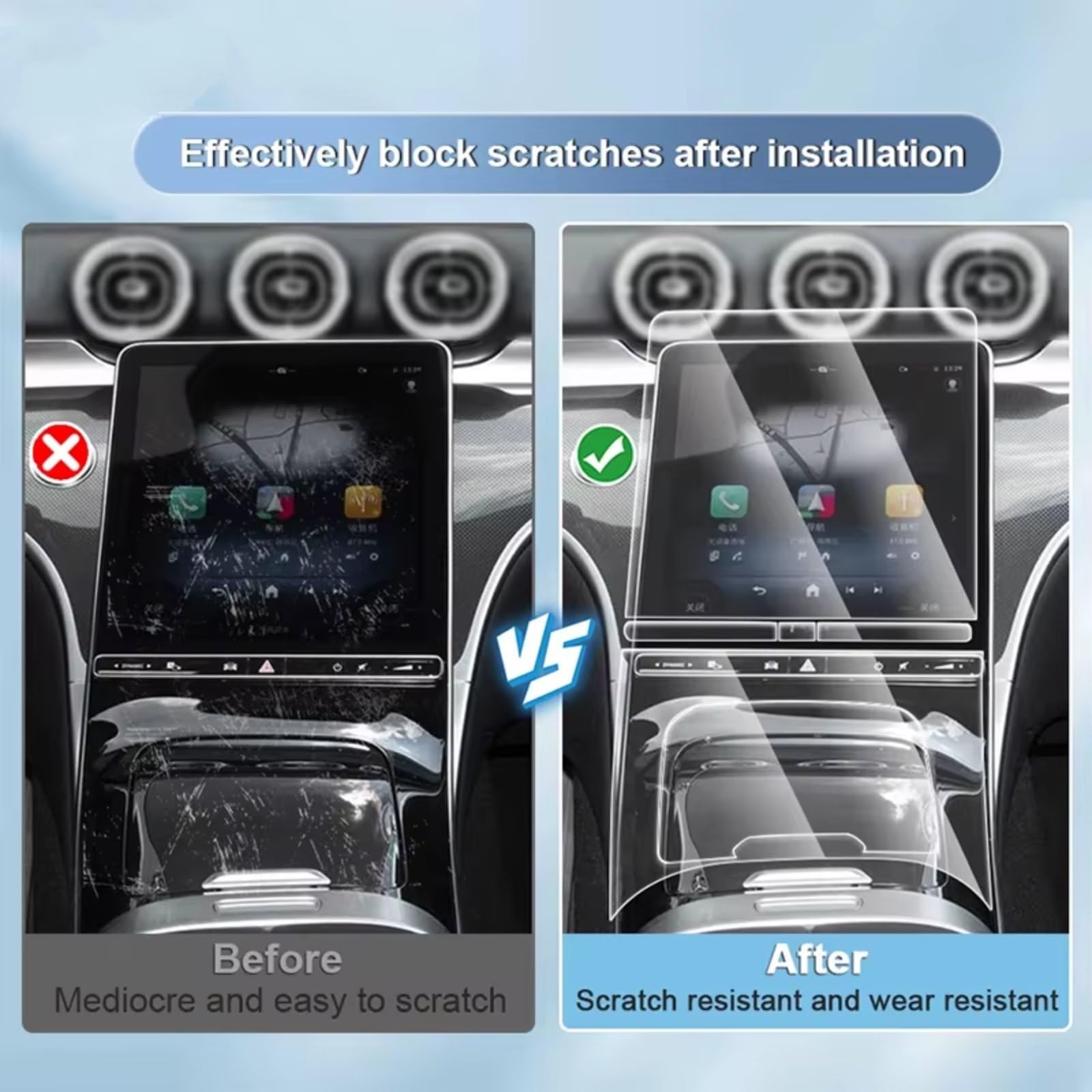 Kompatibel Mit Lexus Für ES 350 Für 300 Für H 2025, Auto-GPS-Displayschutz, Konsole, GPS-Navigationsbildschirm, Kratzfest, HD-klar Displayschutzfolie(Style B)