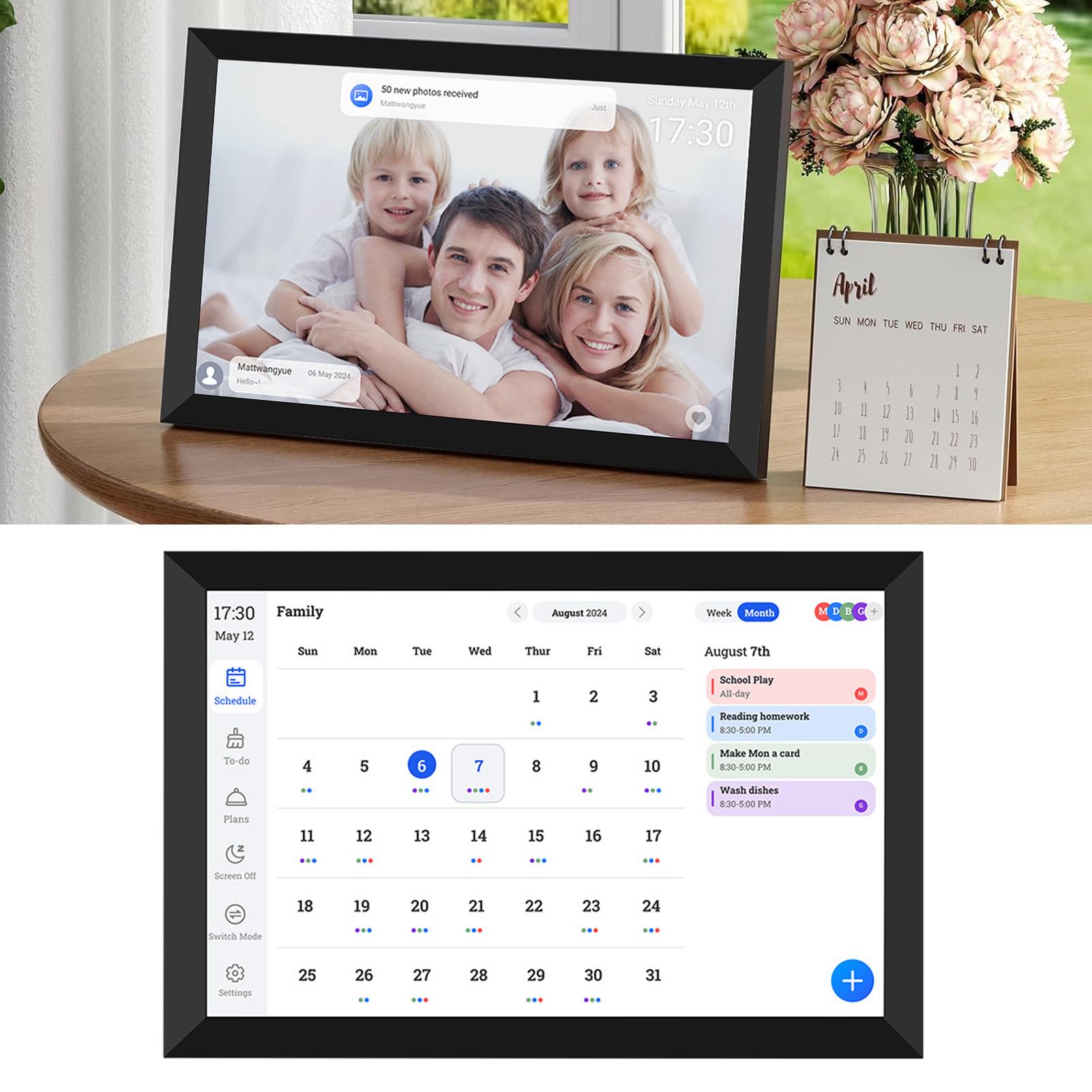 Smart Family Touchscreen Dashboard - 10,1 Inch Digitale Agenda