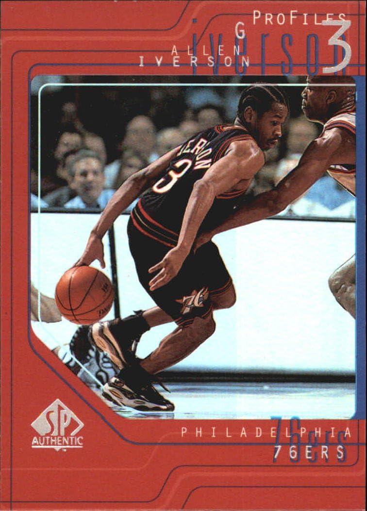 1997 SP Authentic Profiles 1 Basketball Card (1997-98) #P5 Allen Iverson