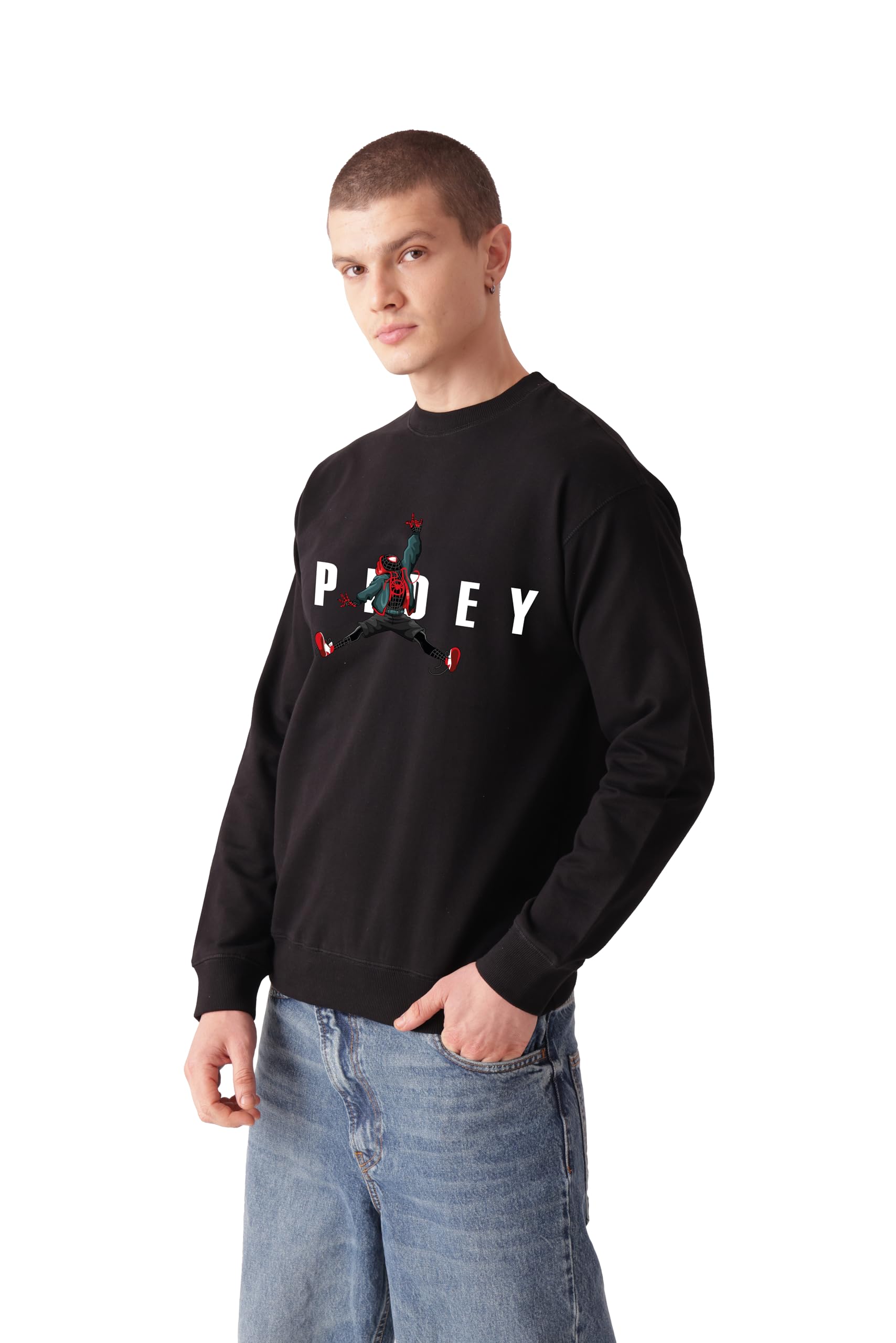 starton apparel Premium Oversized Sweatshirt for Men, 100% Cotton Terry 300GSM, Marvel Superhero Anime Graphic Print, Drop Shoulder-picture-59