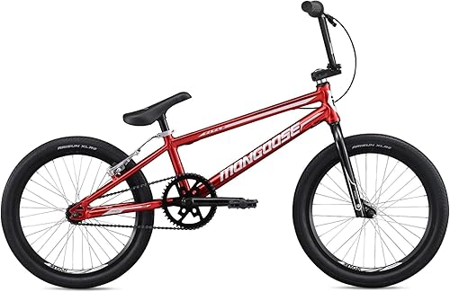 Vista 12 de Mongoose Bicicleta de carreras Title Pro o Elite BMX con ruedas de 20 o 24 pulgadas en rojo, naranja o negro, principiantes o regresantes, con marco