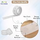 600 Pcs Arch Strip and Glue Dots for Happy Birthday Decoration Kit Party Balloons Baby Shower Anniversary Pack Parties Items Itm Set Combo Hanging Tape Rolls gallery image