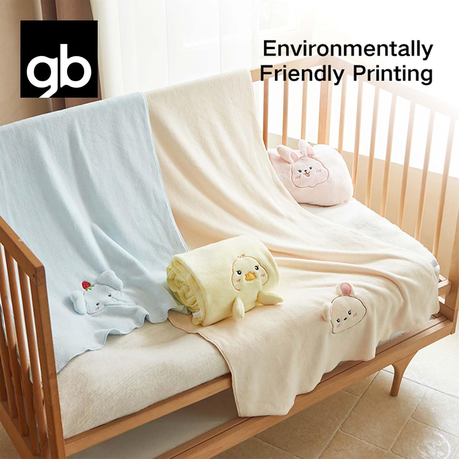 gb Animal Bath Towel - Super Soft Coral Fleece Bath Towel with Highly Absorbent & Dryfast for Kids & Toddler, Duck 140x65cm(55"x25.6")