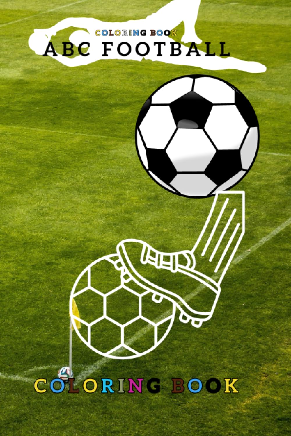Livre coloriage football ABC abécédaire enfant dessin football à colorier maternelle