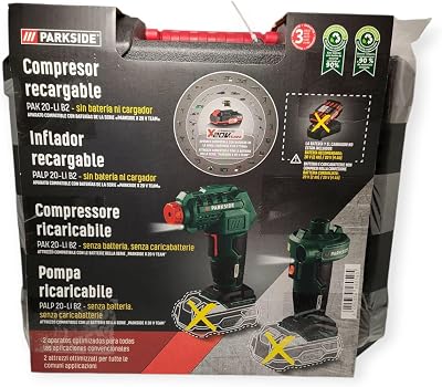 PARKSIDE PAK 20-Li B2/Bomba de aire PALP 20-LI B2 X-20-V Team Series (sin batería/cargador)