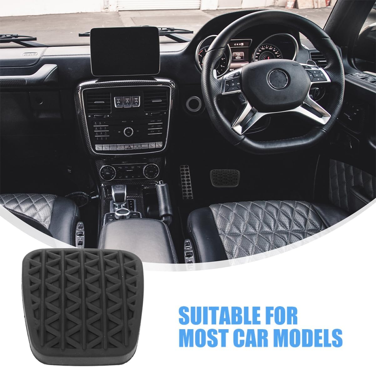 4pcs Replacement Brake Pedal Pads Secure Fit Car Clutch Pedal Pad Cover for Safety