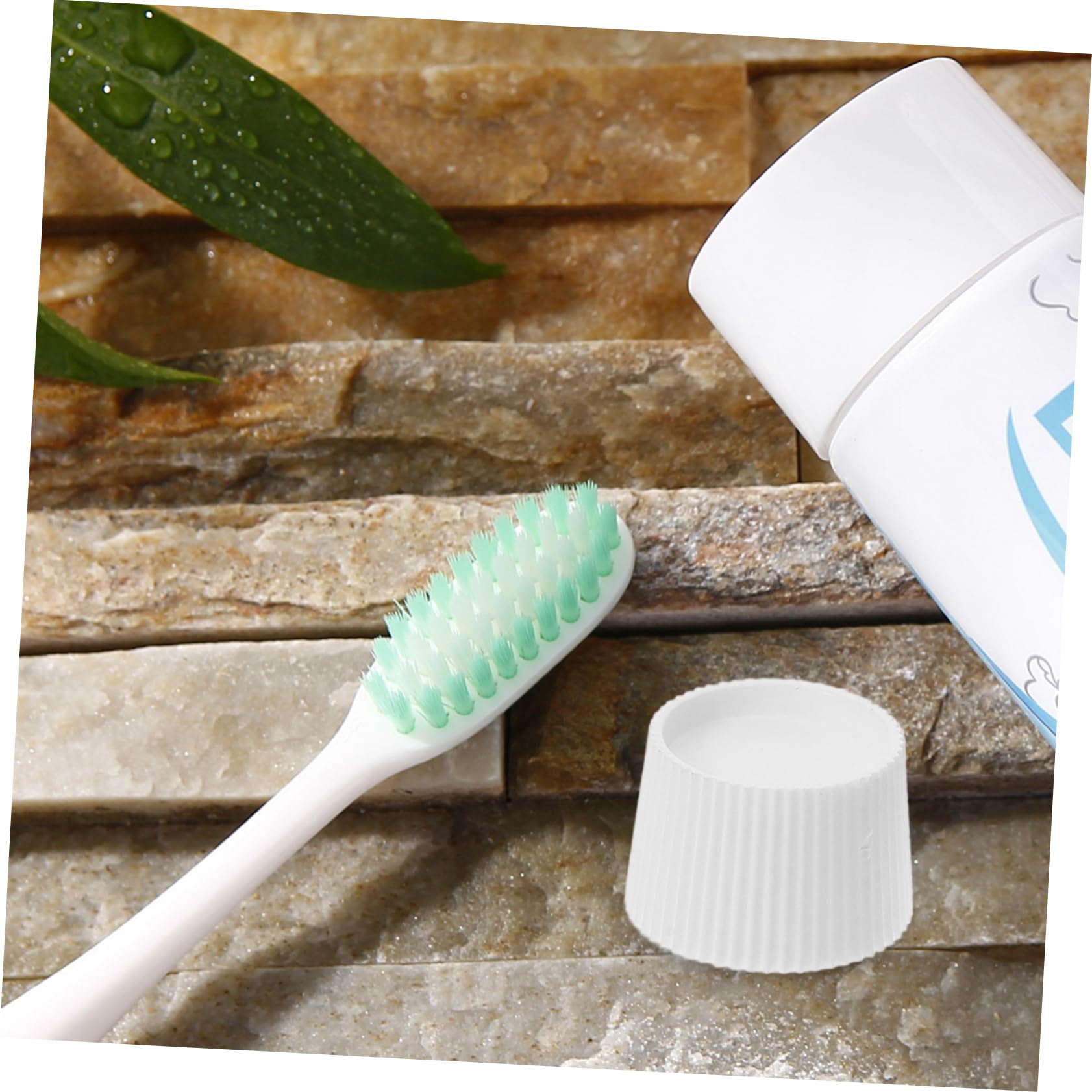 COLLBATH Toothpaste Travel Container Plastic Caps No Mess Easy to Use for Boys and Girls