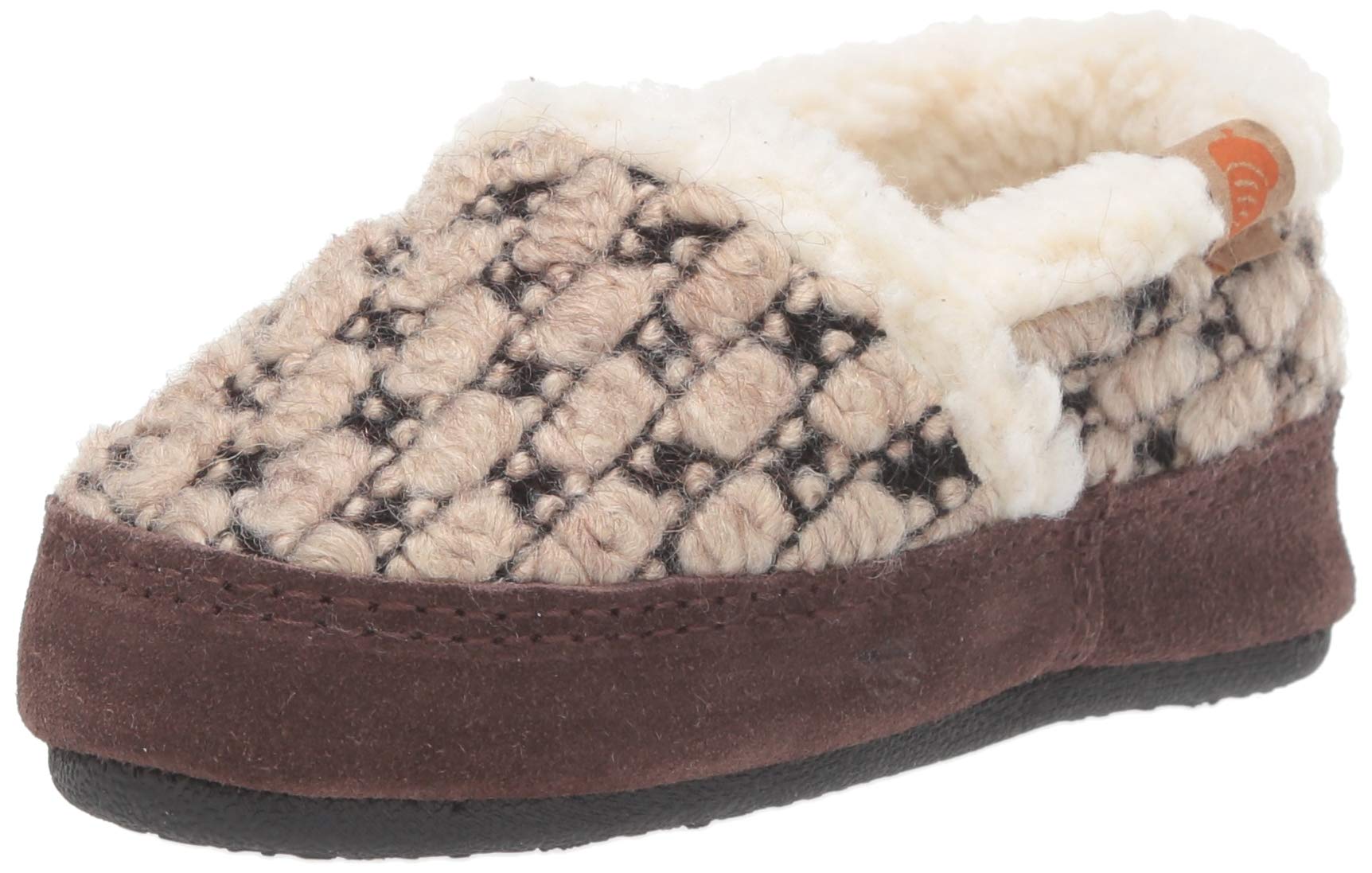 Acorn Unisex-Kid's L'il Jam Moc Slipper, Pebble, 1-2
