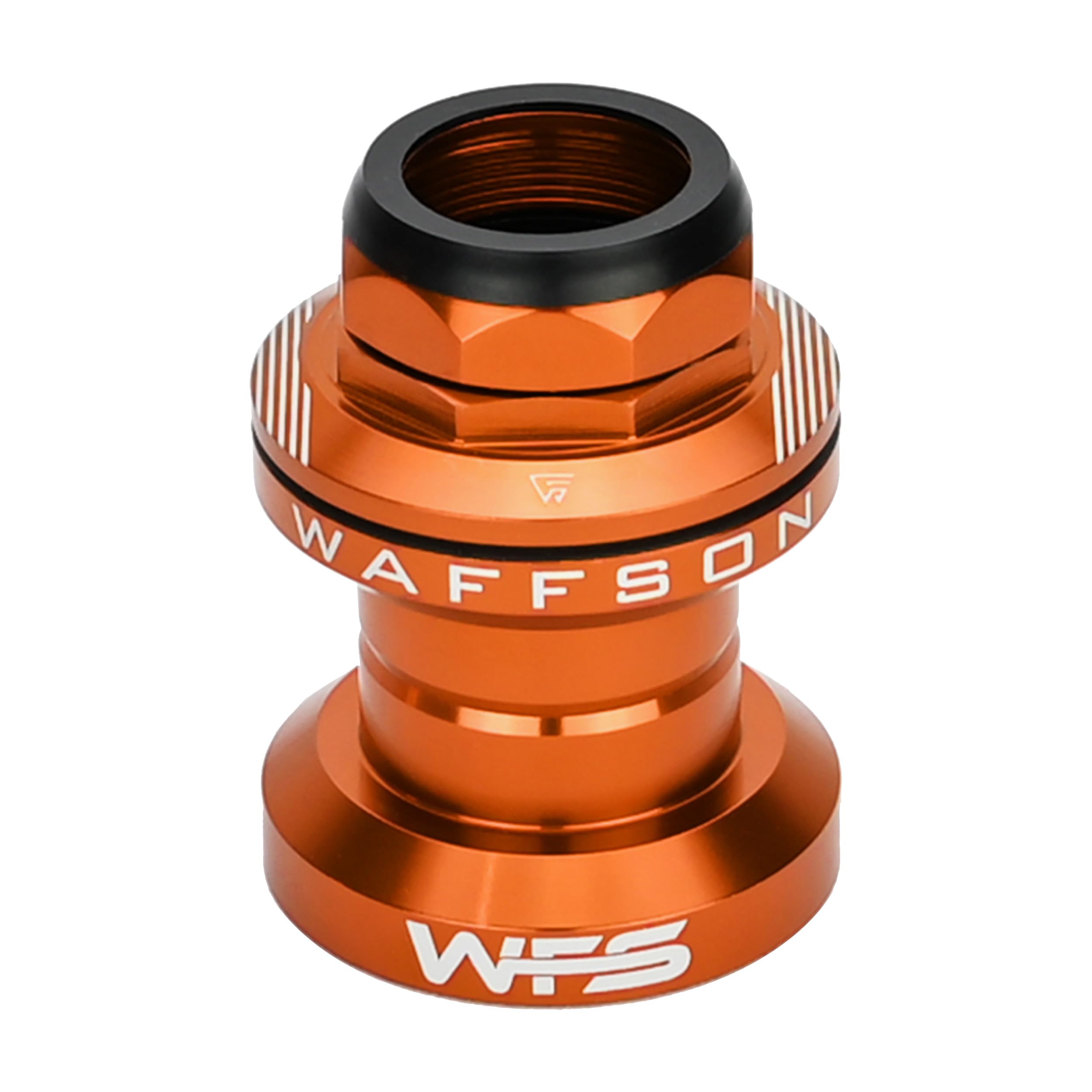 WFS AH.47 1 Inch Threaded Bike Headset - CNC Alloy, External Cup, Sealed Bearings, 1" x24T, Includes Crown Race, Orange