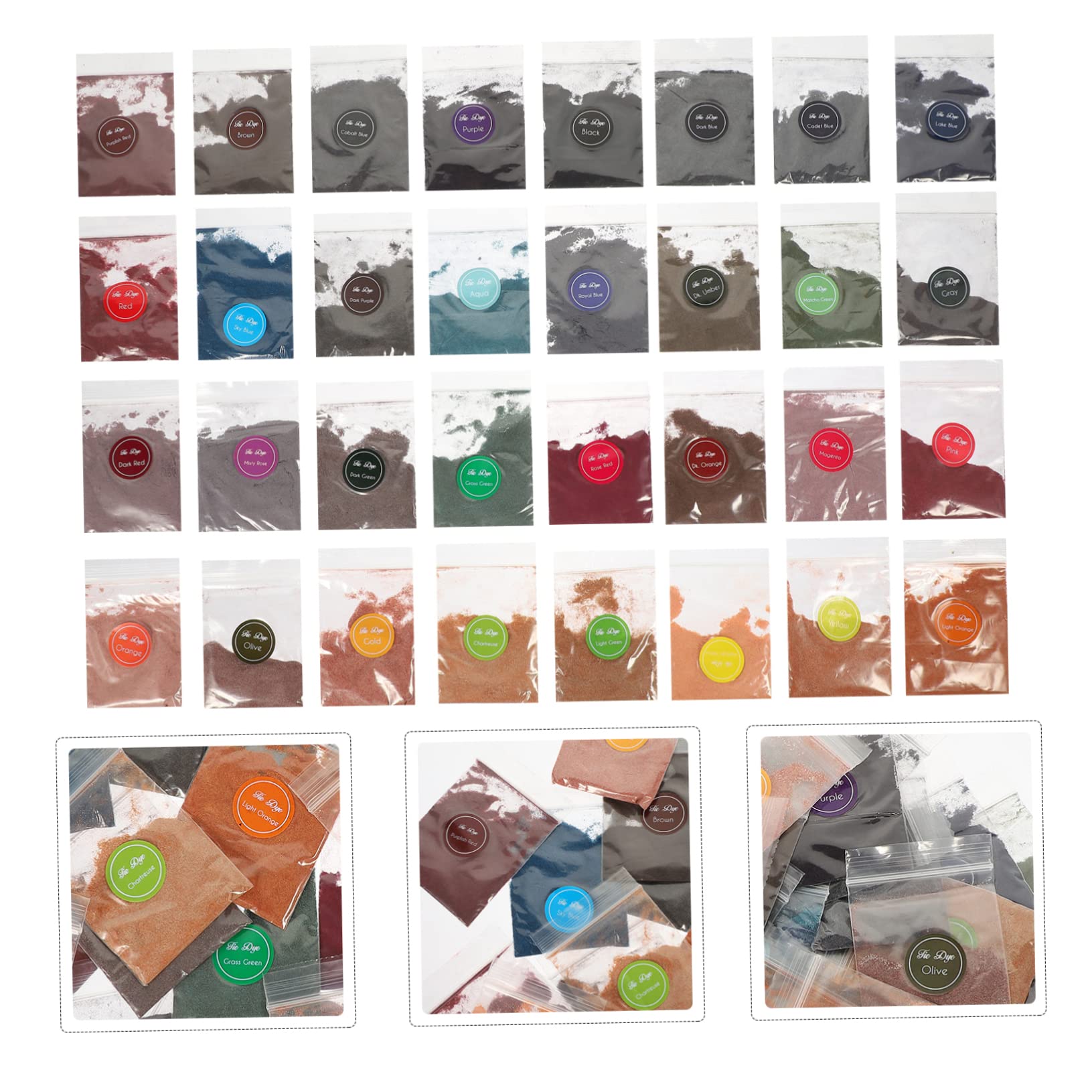 SEWACC 32bolsas Para Tie Dye Set De Colorantes Para Ropa Adultos De Teñido y Manualidades Por Bolsa