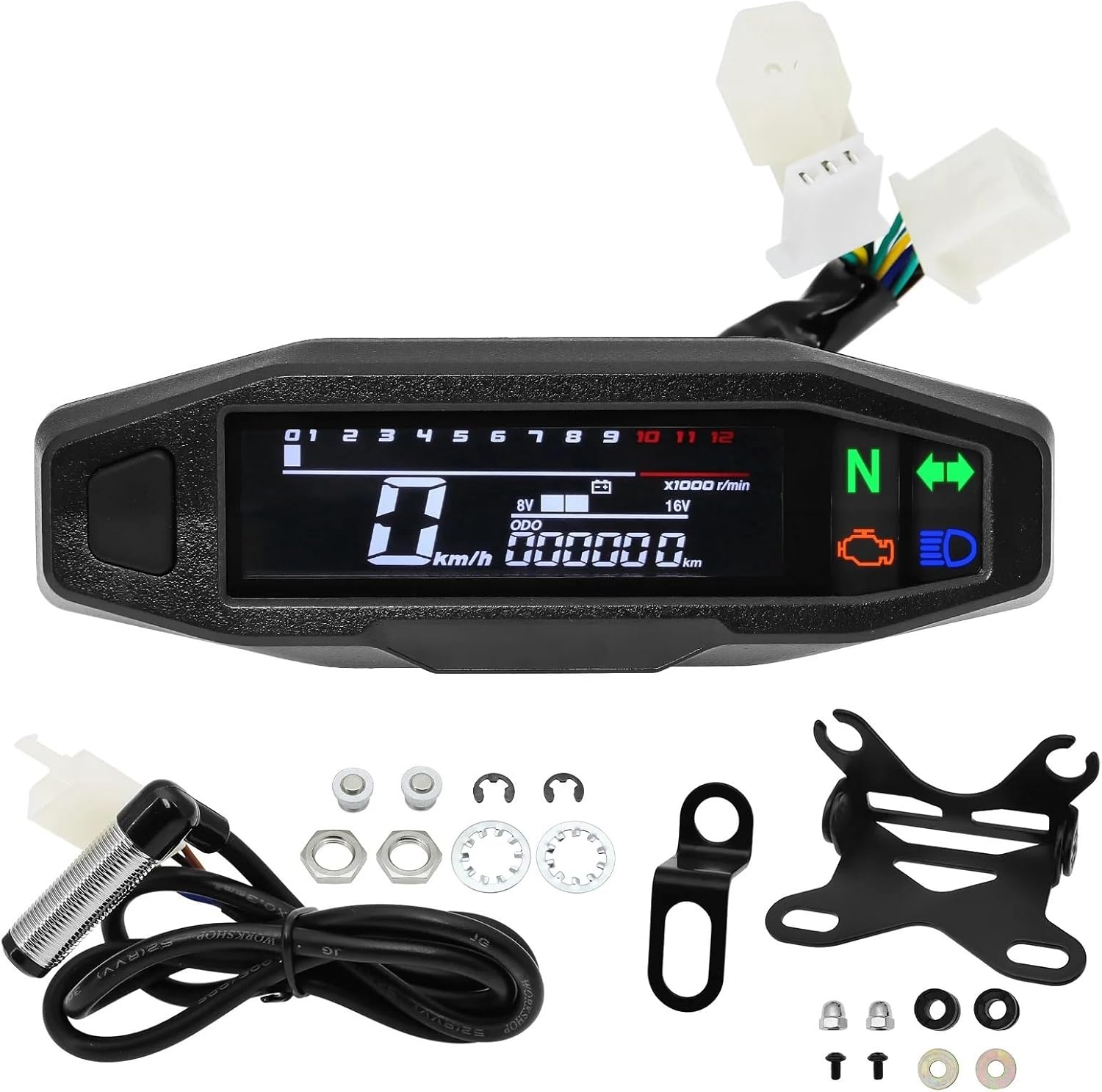 Odometer Speedometer Motorcycle Speedometer Dashboard Speedometer Oil Gauge Tachometer Odometer Turn Signal Light Indicator