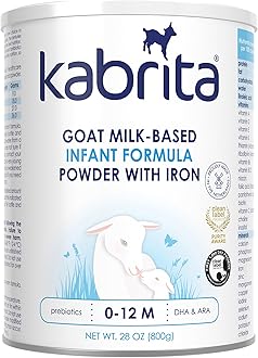 Goat Milk-Based Infant Formula Powder with Iron, DHA, ARA & Prebiotics, for Infants 0–12 Months, Non-GMO, 28 oz